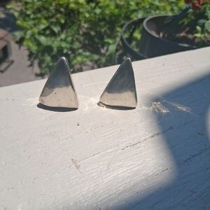 Sterling silver Handmade Triangle Earrings Chunky Israel